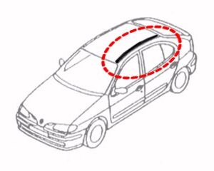 Moldura Techo  Megane  Izquierda